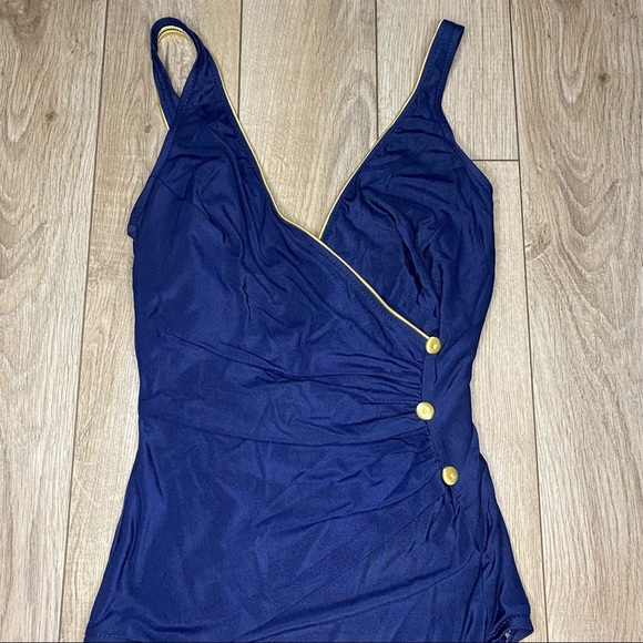 Vintage Blue Swimsuit - Picture 2 of 6